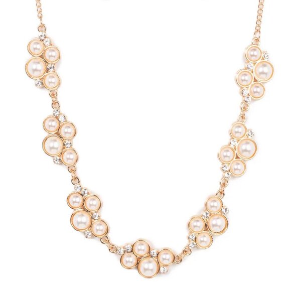 Paparazzi Jewelry Accessories - GRACE To The Top - Gold Necklace - Vintage - Picture 5 of 6